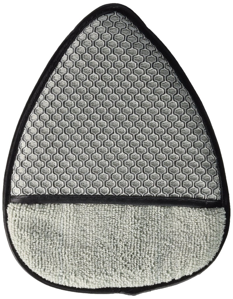 Carrand 40313 2-in-1 Microfiber Wheel Detailer Wash Mitt , Grey - Image 1